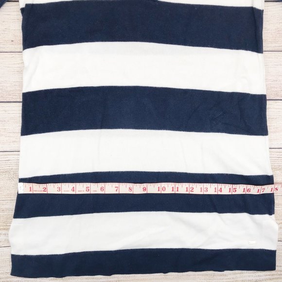 Tommy Hilfiger Navy and White Tunic Sweater - Picture 7 of 9
